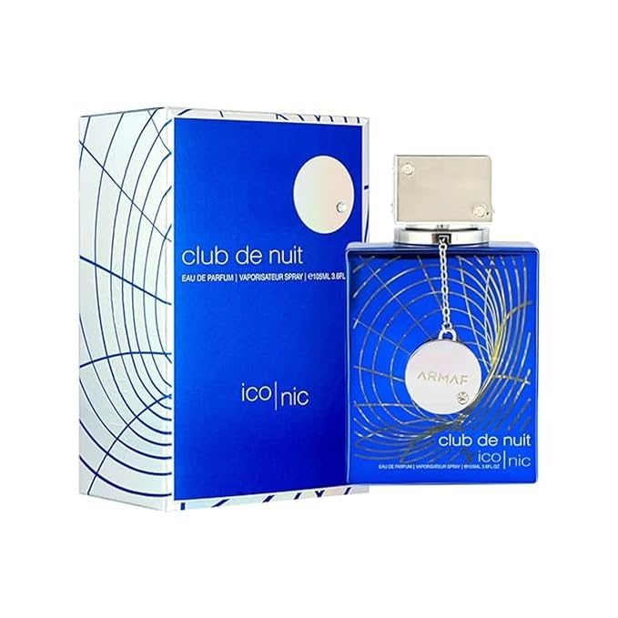 Armaf Club de Nuit Blue Iconic para hombres Eau de Parfum Spray, 3.6 onzas