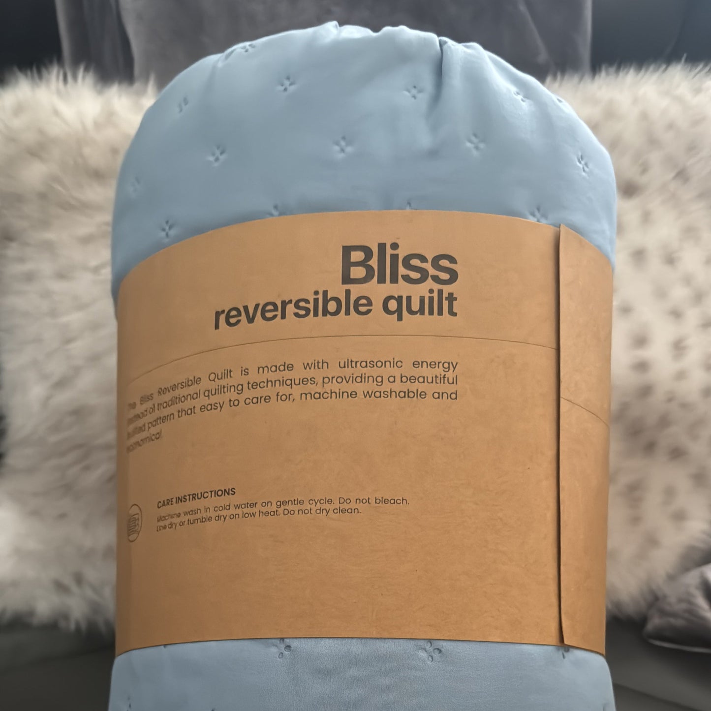 Bliss BLUE Reversible Quilt