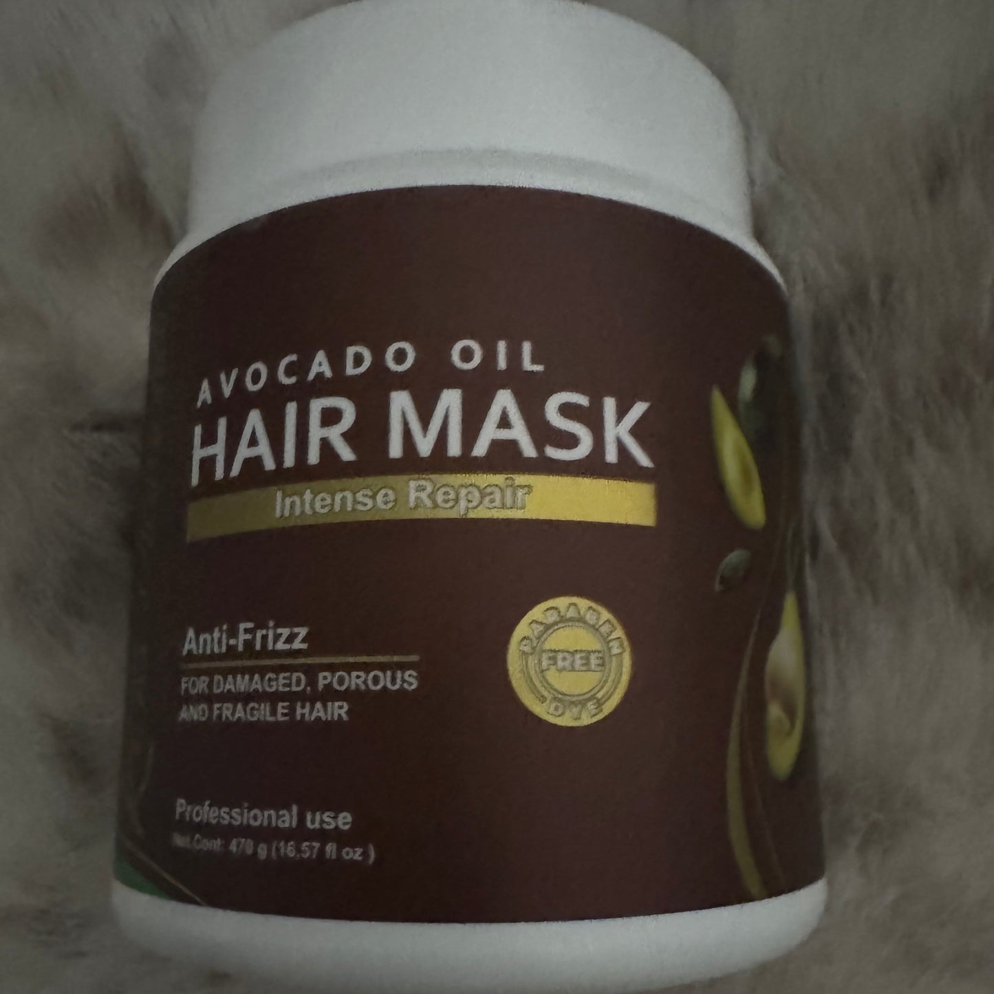 AVOCADO OIL HAIR MASK intense repair 16 onz