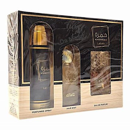 Lattafa Khamrah 3 Piezas Set de Regalo